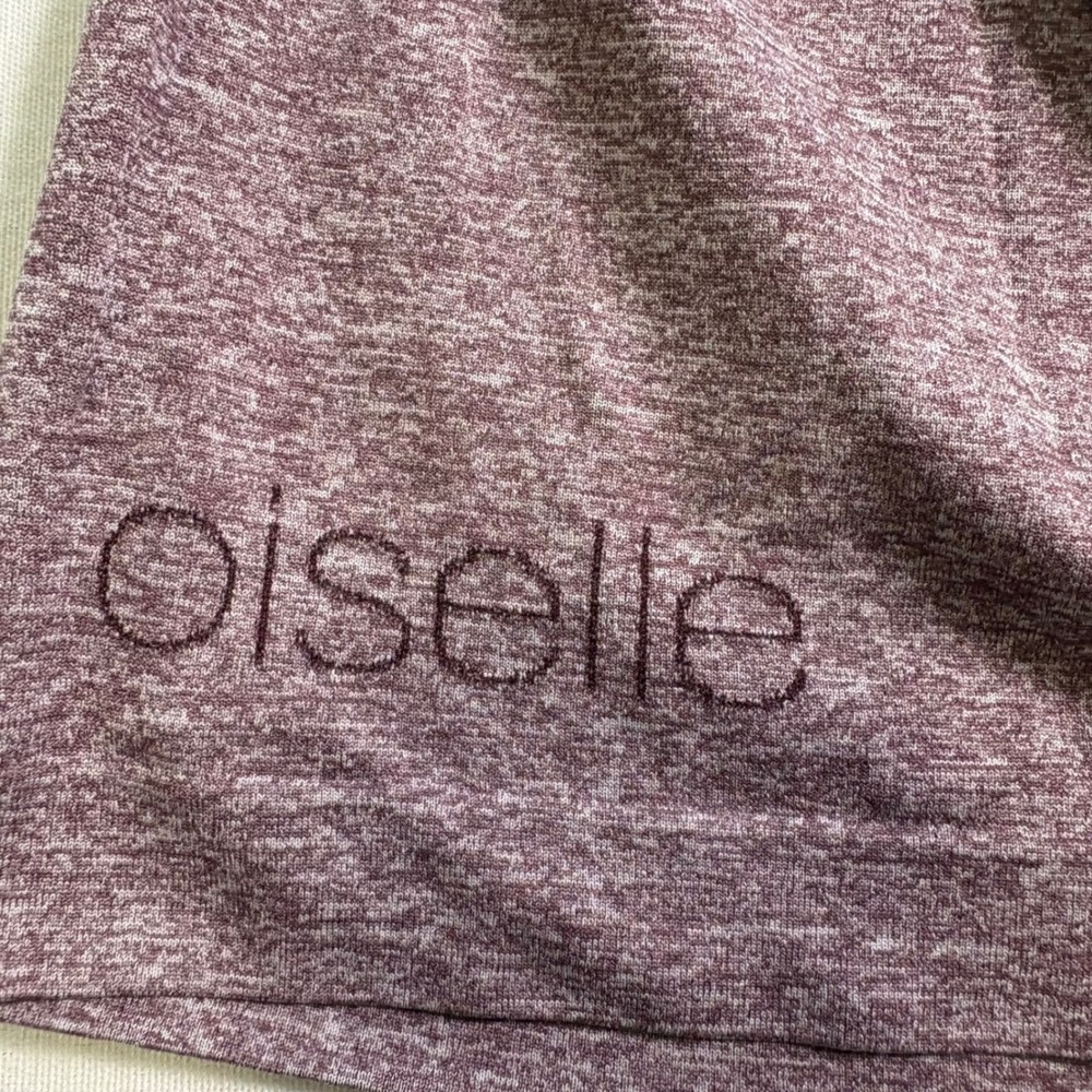 Oiselle Flyout Long Sleeve Top Size L Purple Bird Graphic Running Shirt MSRP $72 - Picture 6 of 6